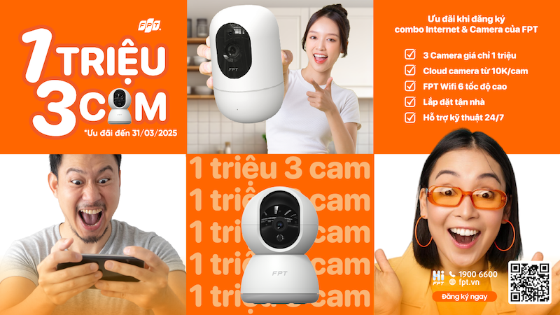 fpt camera 1 triệu 3 cam